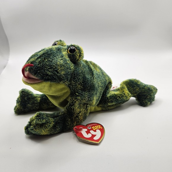 Ty Beanie Babie Bundle: Crooks, Stinger, Iggy.‎ Lizzy, And Teenie Beanie Iggy - Picture 8 of 11